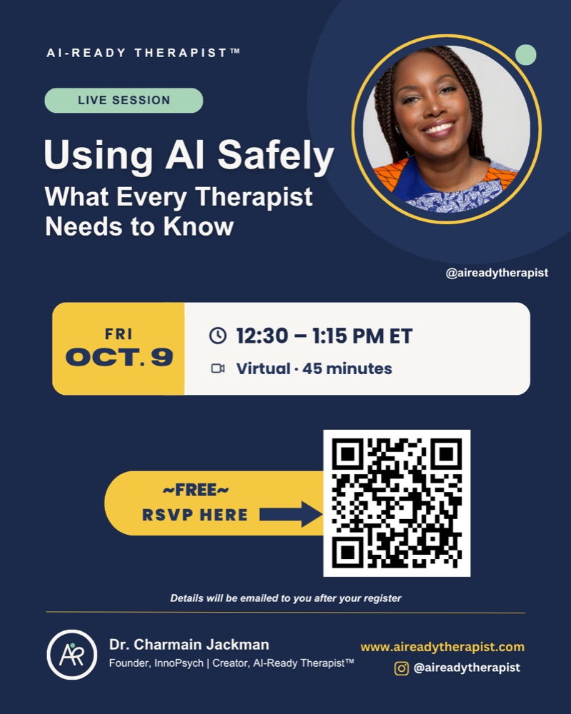 Using AI Safely: What Every Therapist Needs to Know